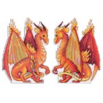 (image for) Lord Of Fire Plastic Canvas Ornament Kit